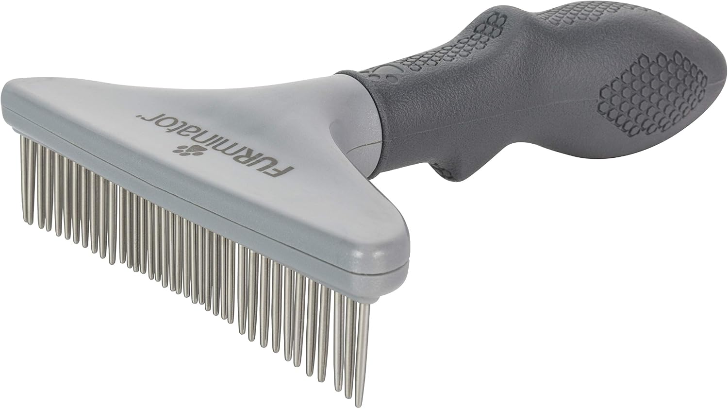Ergonomic non-slip handle of the FURminator grooming tool
