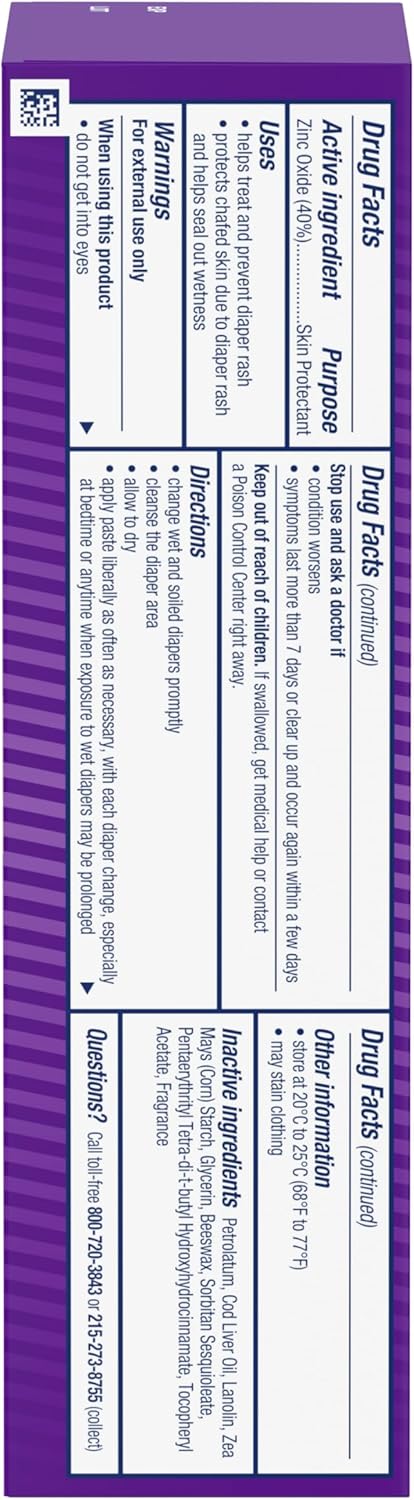 Authentic Desitin original paste four ounce container for effective newborn rash care.
