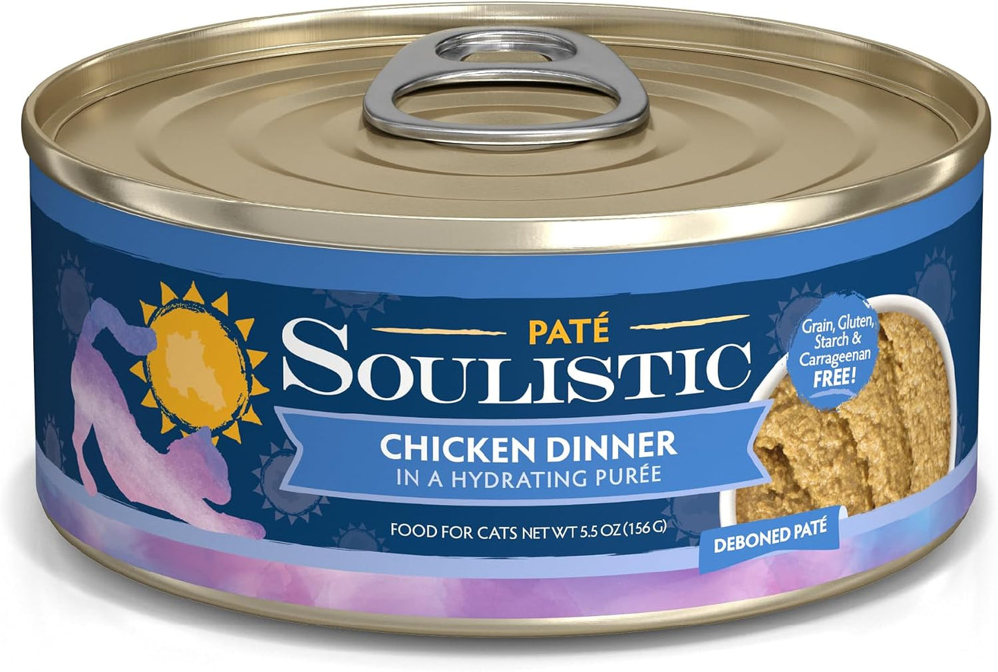 Soulistic Pat Wet Cat Food, Duck and Tuna Dinner in a Hydrating Pure, 2.8oz Can, Pack of 12 - Image 11