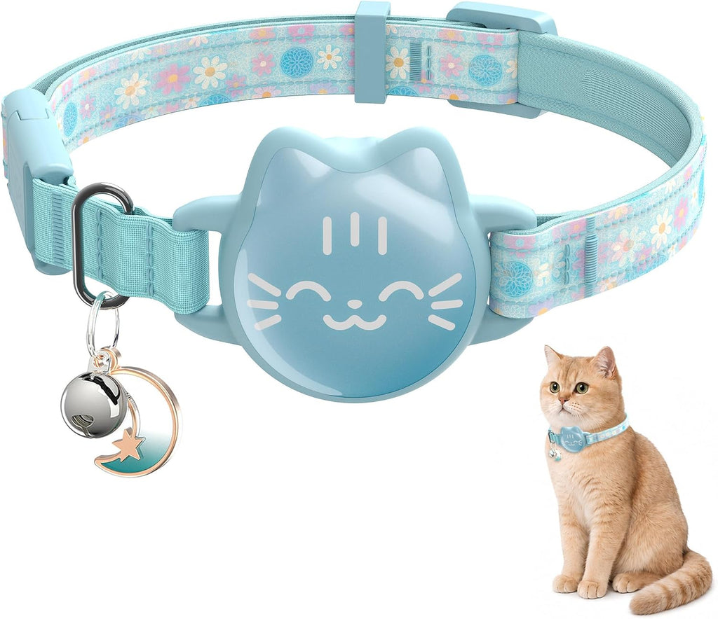 AirTag Cat Collar: Reflective Breakaway Collar, Hidden AirTag Holder - Image 13