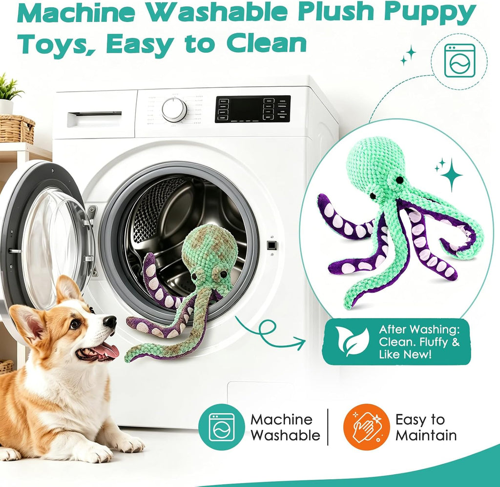 Fuufome USA imported squeaky plush dog toy birthday gift packaging view