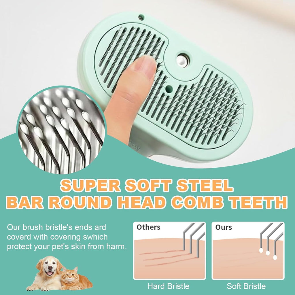 Close up of Petayouj self-cleaning brush bristles