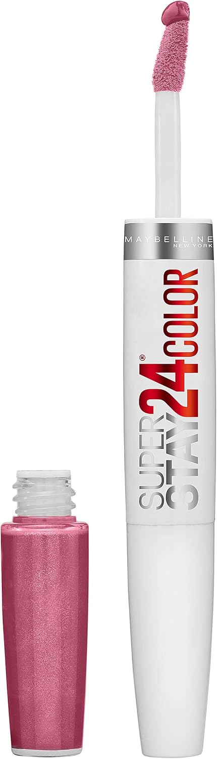 Maybelline Super Stay 24, 2-Step Liquid Lipstick Makeup, Long Lasting Highly Pigmented Color with Moisturizing Balm, Keep Up The Flame, Red, 1 Count - Image 12