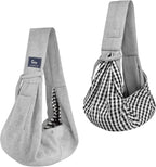 CUBY small pet travel bag showing secure button closure