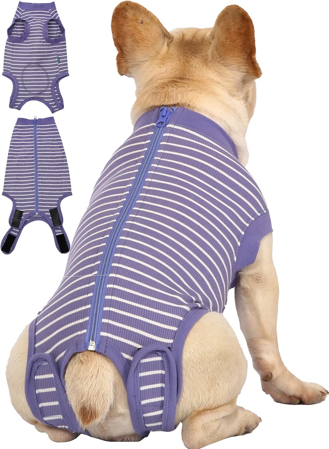 Dog Surgery Recovery Suit - After Spay, Abdominal Wounds Post Surgical Recovery, Anti Licking Breathable Dog Onesies for Small, Medium & Large Pet, Alternative Bandages Cone E-Collar - Image 12