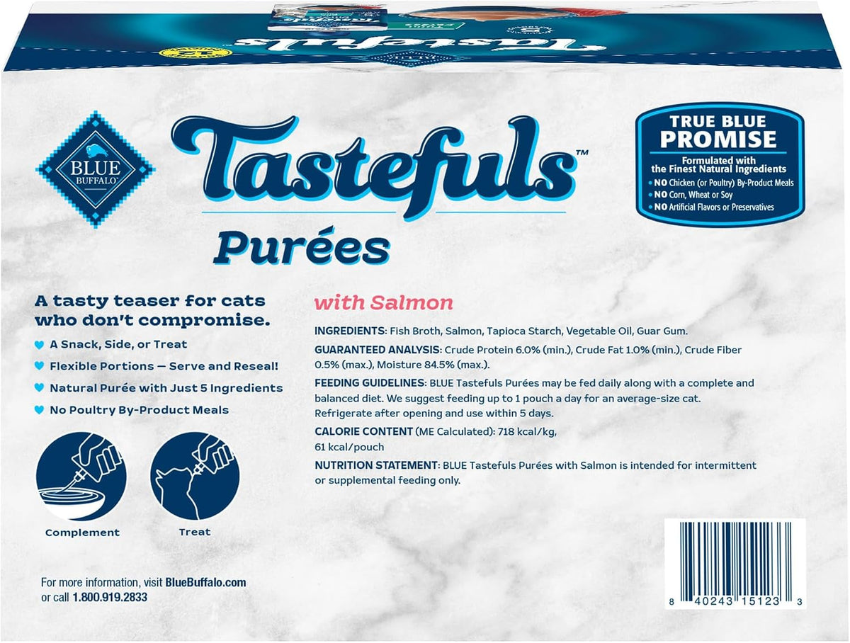 Blue Buffalo salmon cat food topper 12 count box display