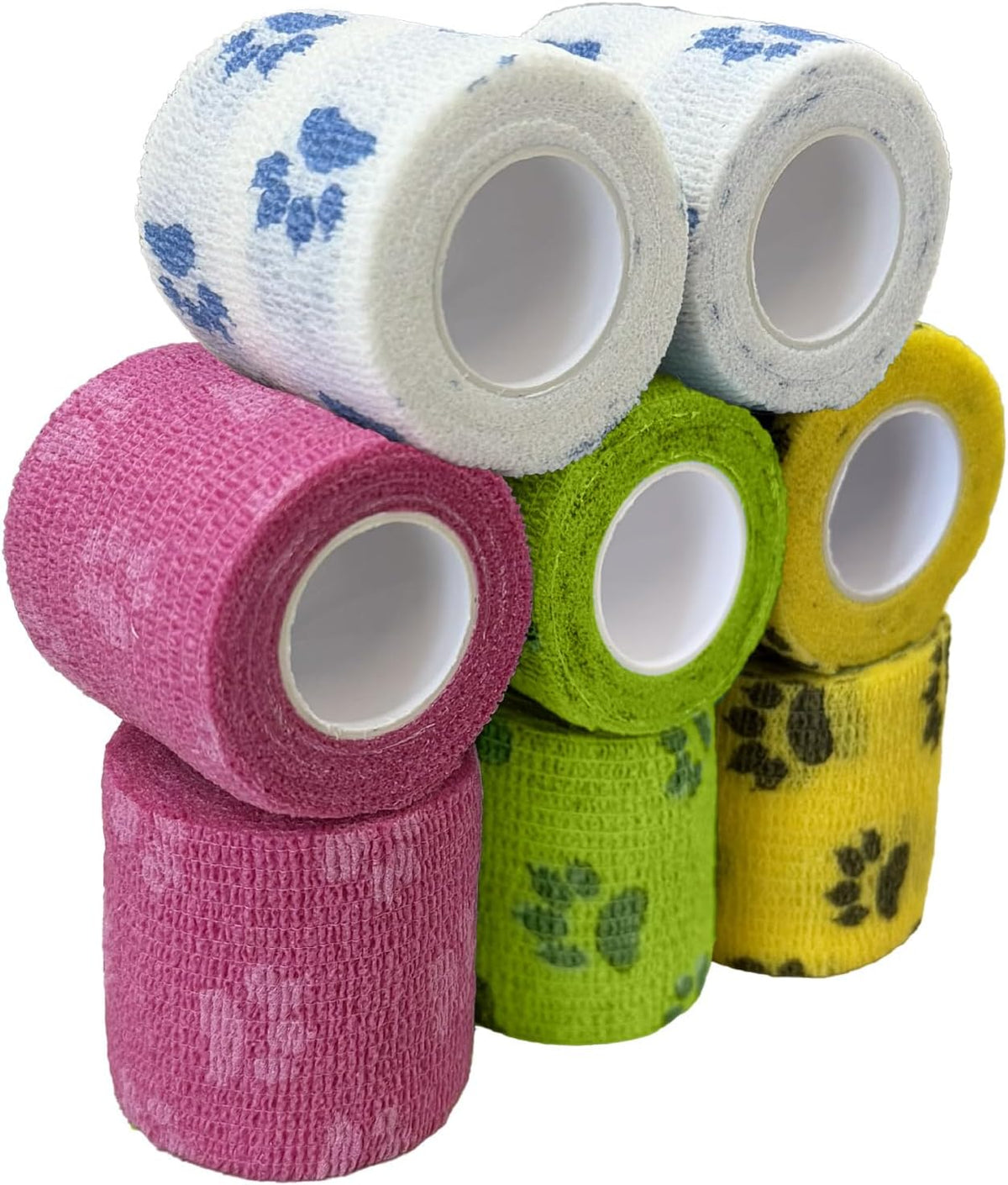 2 Inch Self Adhesive Bandage Vet, First Aid for Dogs Cats Horses, Great for Paws, Legs & Tails, Individually Wrapped, 8 Rolls, Daybreak Paw - Image 15