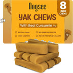 Dogsee Himalayan Yak Cheese Chews with Turmeric 2lb (Medium -12 Pack) 60% Protein Long-Lasting Natural Treats for Dogs Anti-Inflammatory Odorless & Helps with Teeth Cleaning - Image 14