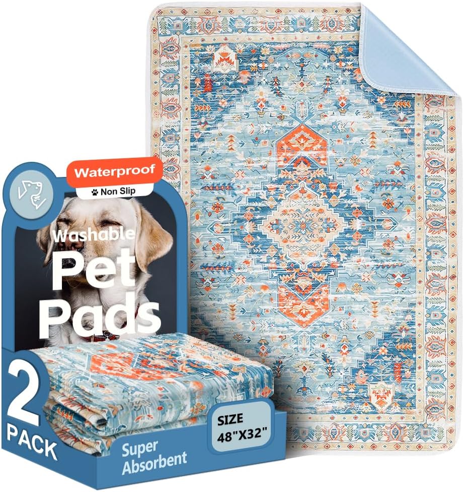 Washable Pee Pads for Dogs, 2 Pack Reusable Puppy Training Pads 40"x26" Super Absorbent Waterproof Dog Training Pads, Non-Slip Potty Pads, Whelping Pads Litter Mat - Image 9