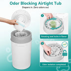 Makamsui disposal bin showing 360 degree handle rotation feature