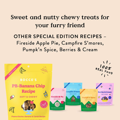Bocce's Bakery natural limited ingredient dog treats back panel ingredients