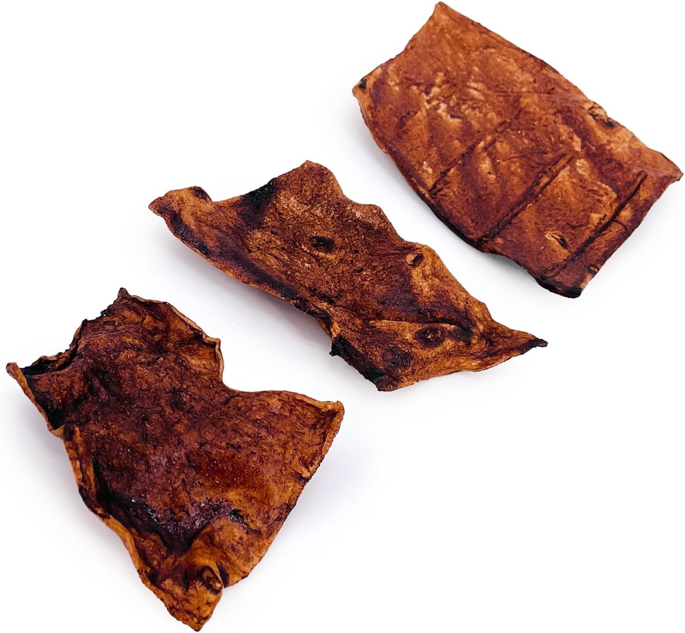 Close up of the textured full grain beef hide material on ValueBull dog treats