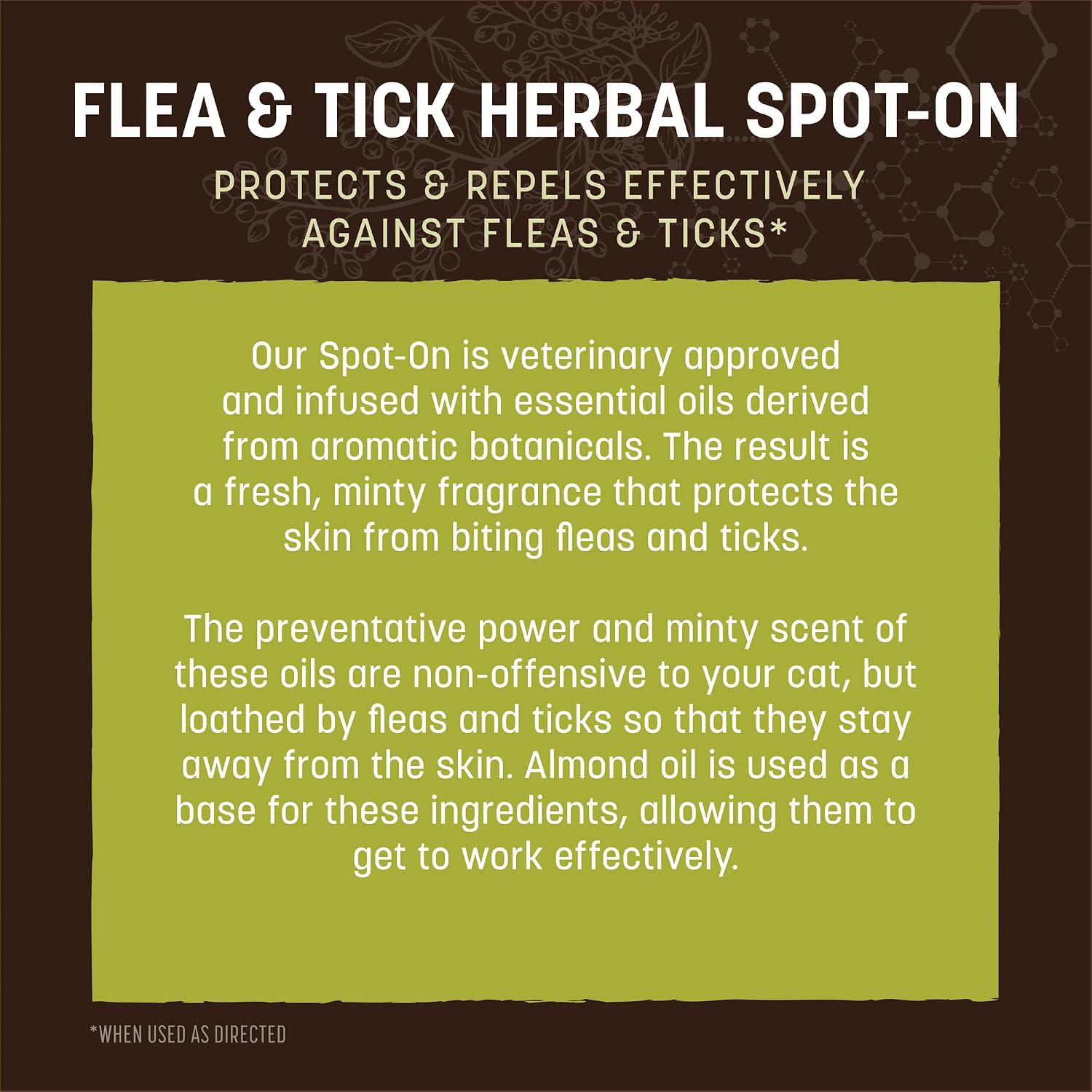 Close up of the single use topical tubes for Earth Animal Apothecary herbal cat protection