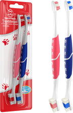 Pet Toothbrush for Dogs, Cats with Soft Bristles - Easy Teeth Cleaning & Dental Care, Non Slip Dual Head Dog Toothbrush for Medium & Large Pets, Toothpaste Not Included, Pack of 1 - Image 10