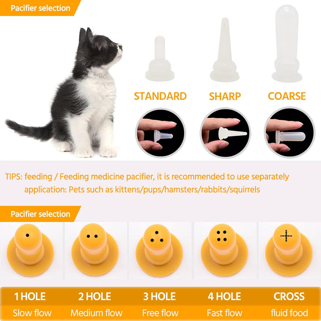 FJNATINH feeding kit including syringes and cleaning brush