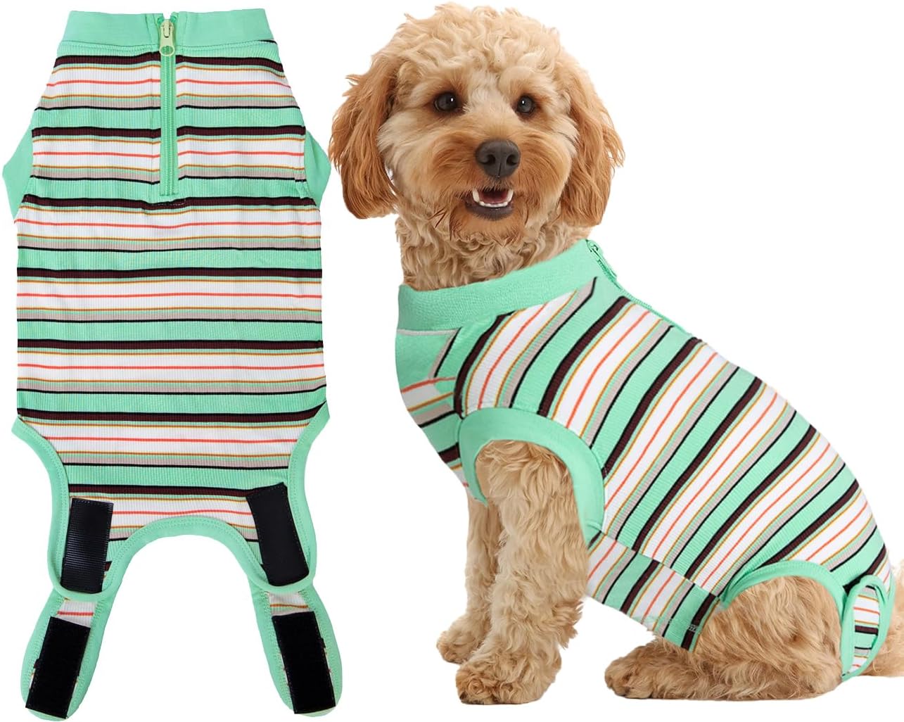 Recovery Suit for Dogs,Dog Cone Alternative Zipper Surgery Suit Female Spay,Soft Dog Surgery Suit for Anti Licking,Breathable Surgical Suit for Dogs Female Spay - Image 12
