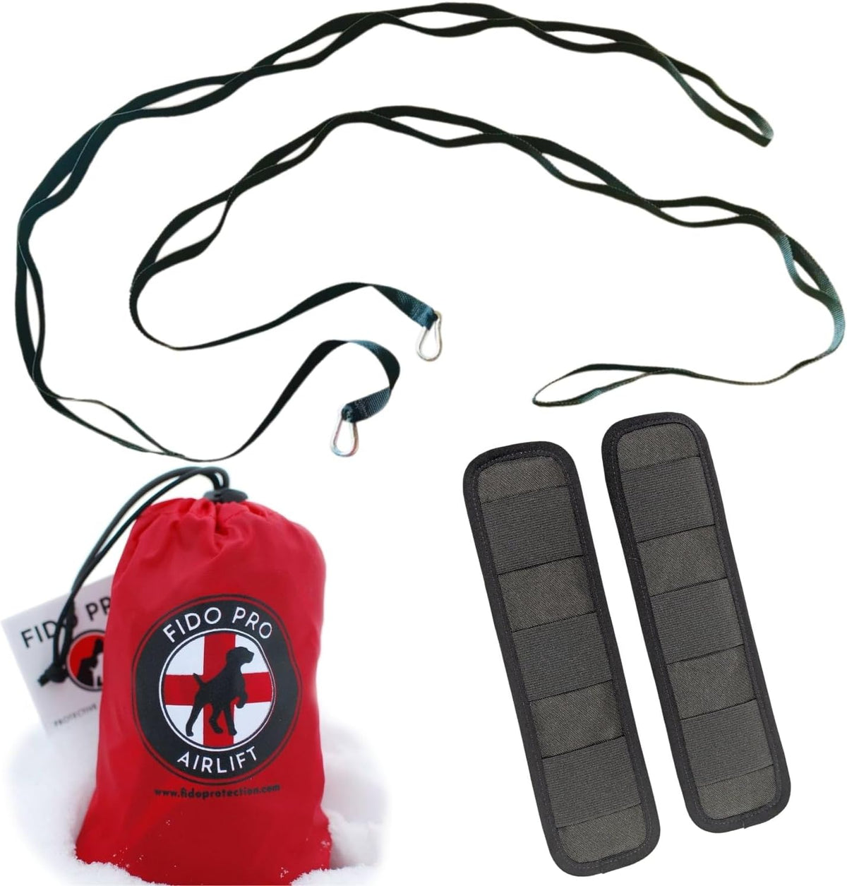 Fido Pro Airlift Ultra-Lite Dog Sling | Ultra-lite Sling Fit in Your Pocket & Bag | The solution for injury prevention and to assist Injured dogs | For Travel and Outdoor Adventures | Large(35-60 lbs) - Image 14