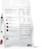 Close up of Maev raw beef dog food ingredients and texture