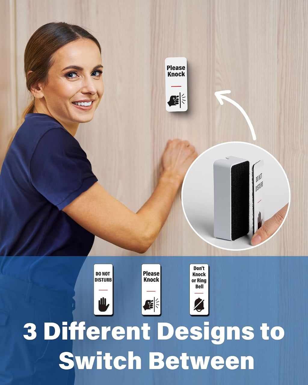 WeddingSteps doorbell cover with Do Not Disturb sign