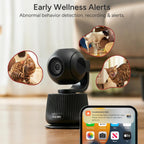 Side profile of SiiPet PawTrack 4K smart pet monitor device