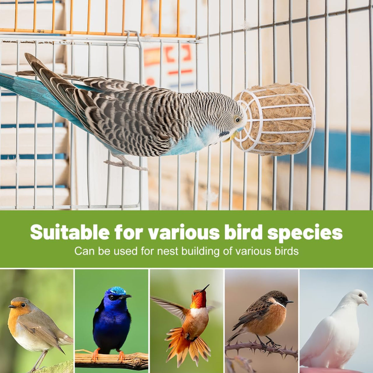 Supvox bird nesting accessories in retail packaging