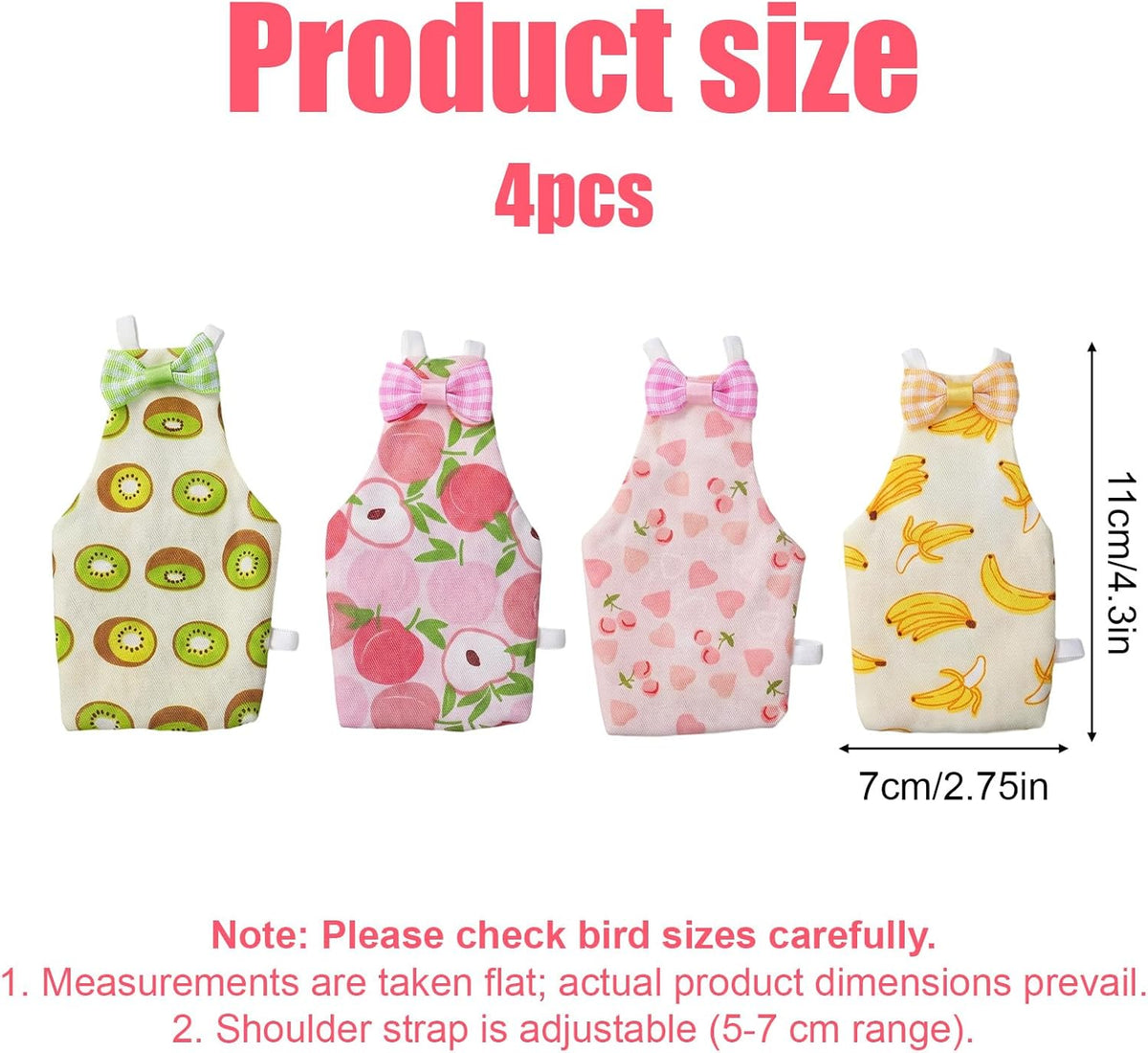 Skrfren parrot flight suit fruit pattern