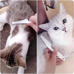 Two pet flea combs of different sizes for dogs and cats