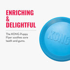 Close up of KONG Puppy Flyer rubber material