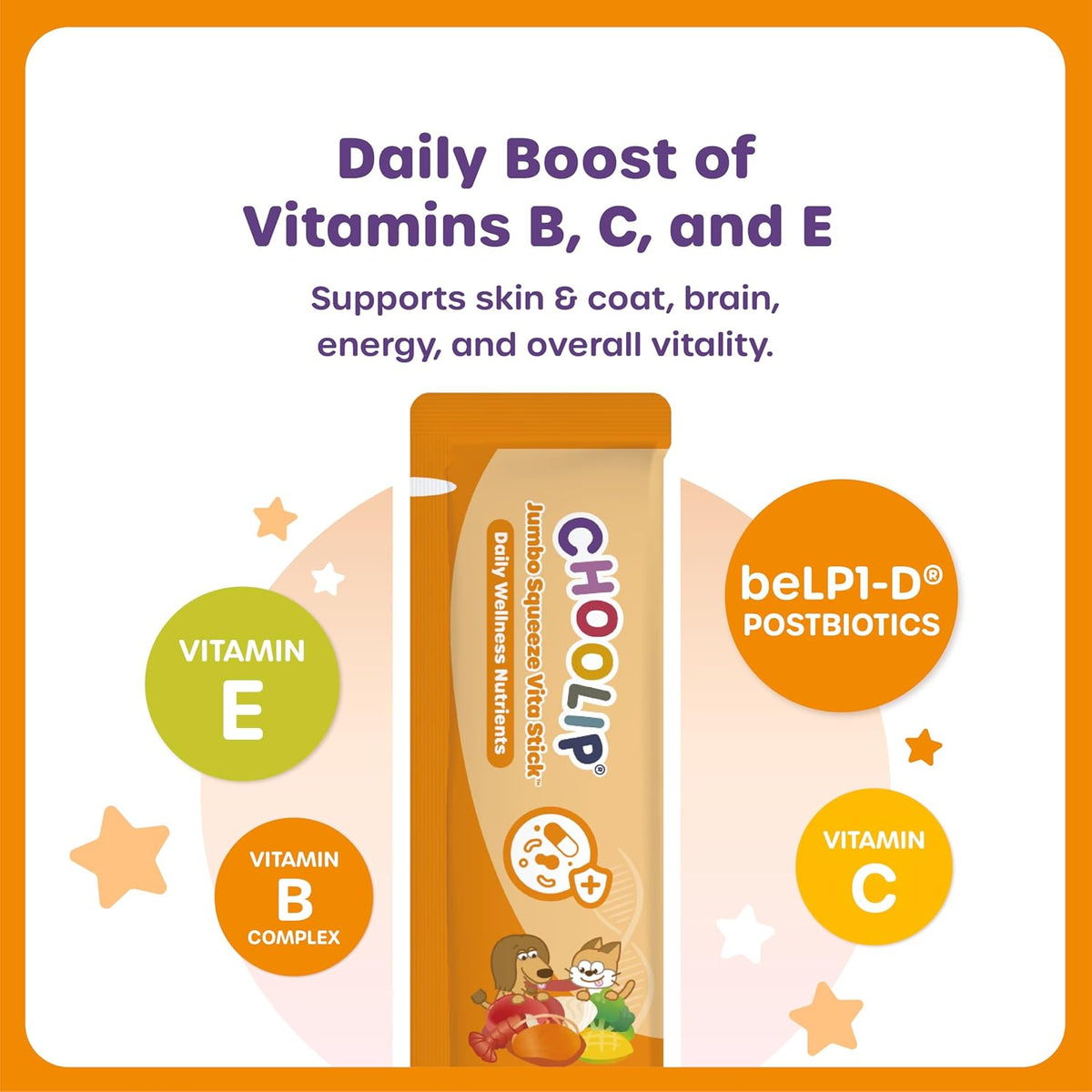 Choolip squeeze vita stick ingredient and nutrition label
