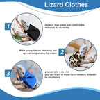 Hokable lizard costume displayed flat showing armholes and hood
