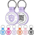 Silicone Cat Tags Personalized Small for Pet Collars, QR Code Cat Name Tags, Scan Location Alerts, Purple S - Image 15