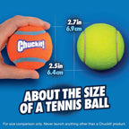 Comparison of Chuckit! tennis ball size for medium dogs