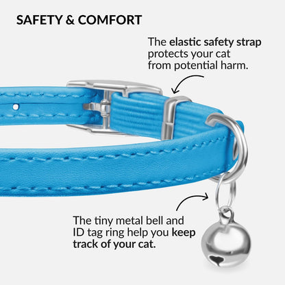 Lightweight durable pet neck band with removable tracking bell for safety