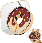 Supet Raised Inflatable Dog Cone After Surgery - Adjustable Recovery Donut Collar with Removable Shield to Stop Licking Wounds & Protect Stitches - Soft Dog Cone Alternative for Large Dogs (Brown,XXL) - Image 14