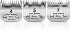 7 Skip Tooth Detachable Pet Dog Grooming Steel Blades,Compatible with Andis,Oster A5,Wahl KM10 Series Clippers,Cut Length 1/8-Inch (3.2mm) 1 Pack - Image 14