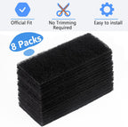 Eight piece package layout of the official size cat litter box replacement liners