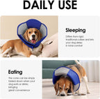 AOFITEE medical recovery collar showing deep protection against wound licking.