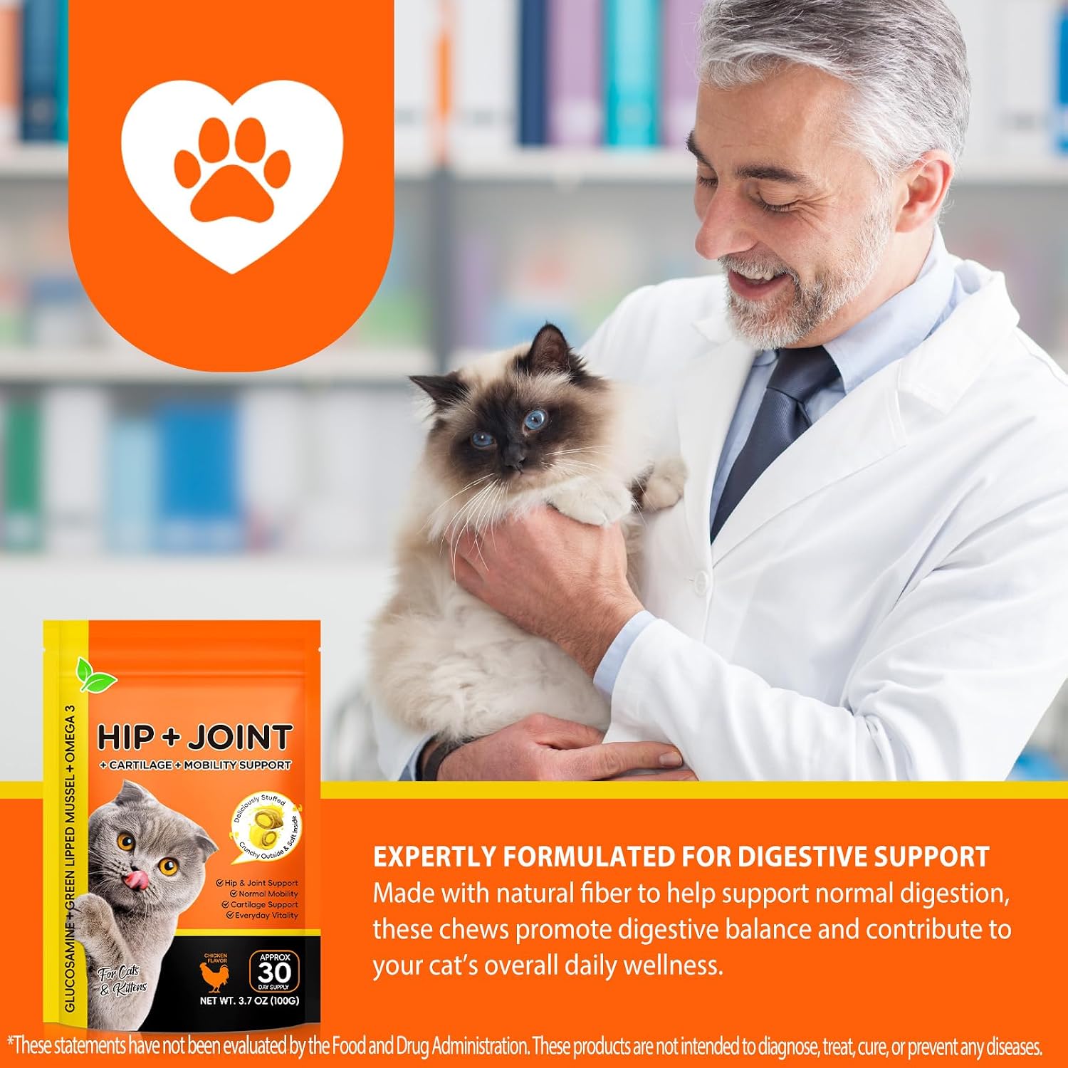 Ruduwu cat supplement for arthritis and mobility
