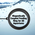 Two Little Fishies MagFeeder front view showing magnetic mount and floating ring
