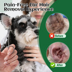 Professional grade dog ear grooming tools set