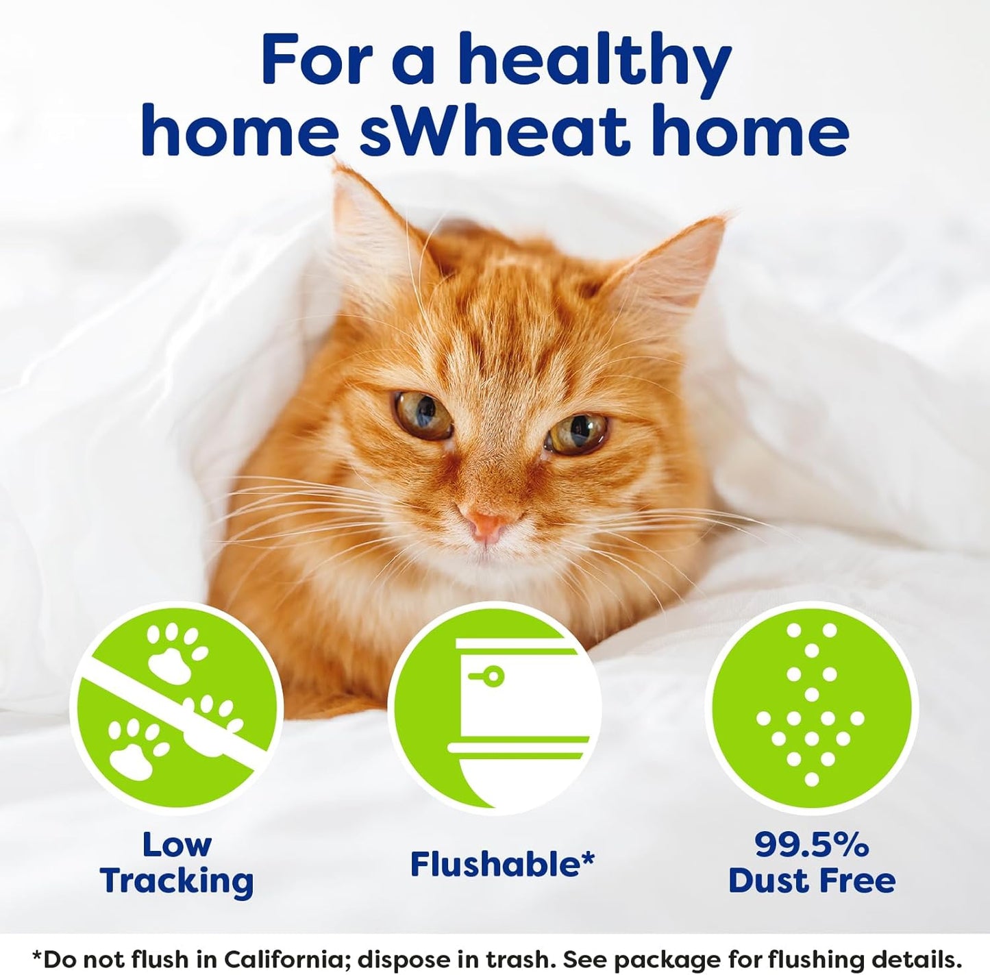 Natural ingredients label on sWheat Scoop cat litter