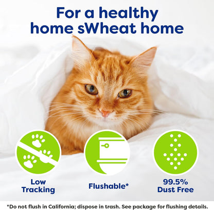 Natural ingredients label on sWheat Scoop cat litter