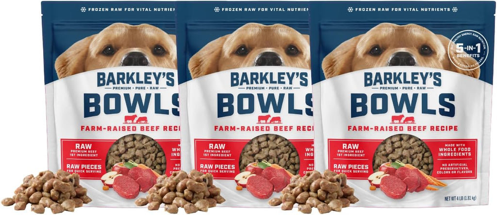 Barkley's Bowls, Frozen Raw Chicken Dog Food, Fresh Whole Food Ingredients, Cage-Free Chicken, Grain Free, Dog Food Toppers, Human Grade Ingredients, All Dog Breeds, Ages, & Sizes, 4 lb Bag (1 Pack) - Image 13