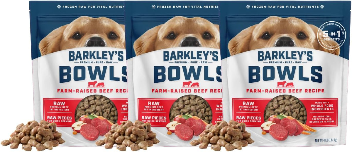 Barkley's Bowls, Frozen Raw Chicken Dog Food, Fresh Whole Food Ingredients, Cage-Free Chicken, Grain Free, Dog Food Toppers, Human Grade Ingredients, All Dog Breeds, Ages, & Sizes, 4 lb Bag (1 Pack) - Image 13