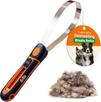 GoPets deshedding blade rake front view professional grooming tool