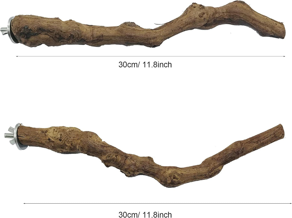 4PCS Bird Perch Natural Grape Stick Bird Standing Stick Grapevine - Image 6