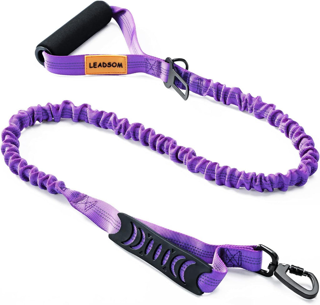 6FT Highly Reflective Heavy Duty Elastic Bungee Medium and Large Dog Leash Shock Absorbing with Comfortable Padded Handle and Traffic Handle Suitable for Training - Image 11
