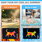 KOOLTAIL pet cooling pad reverse side soft wool texture