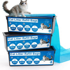 Egdusns cat litter refill bags front view seven layer odor control liners