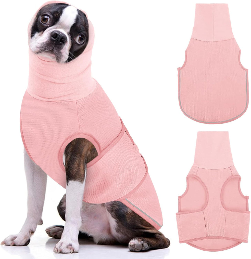 AOFITEE Dog Anxiety Vest, Dog Anxiety Calming Hoodie, Pet Thunder Jacket Calming Shirt for Fireworks, Thunder, Travel, Separation, Noise Block & Ear Protection Recovery - Image 13